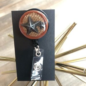 Retractable Nametag Badge Holder Lanyard Handmade